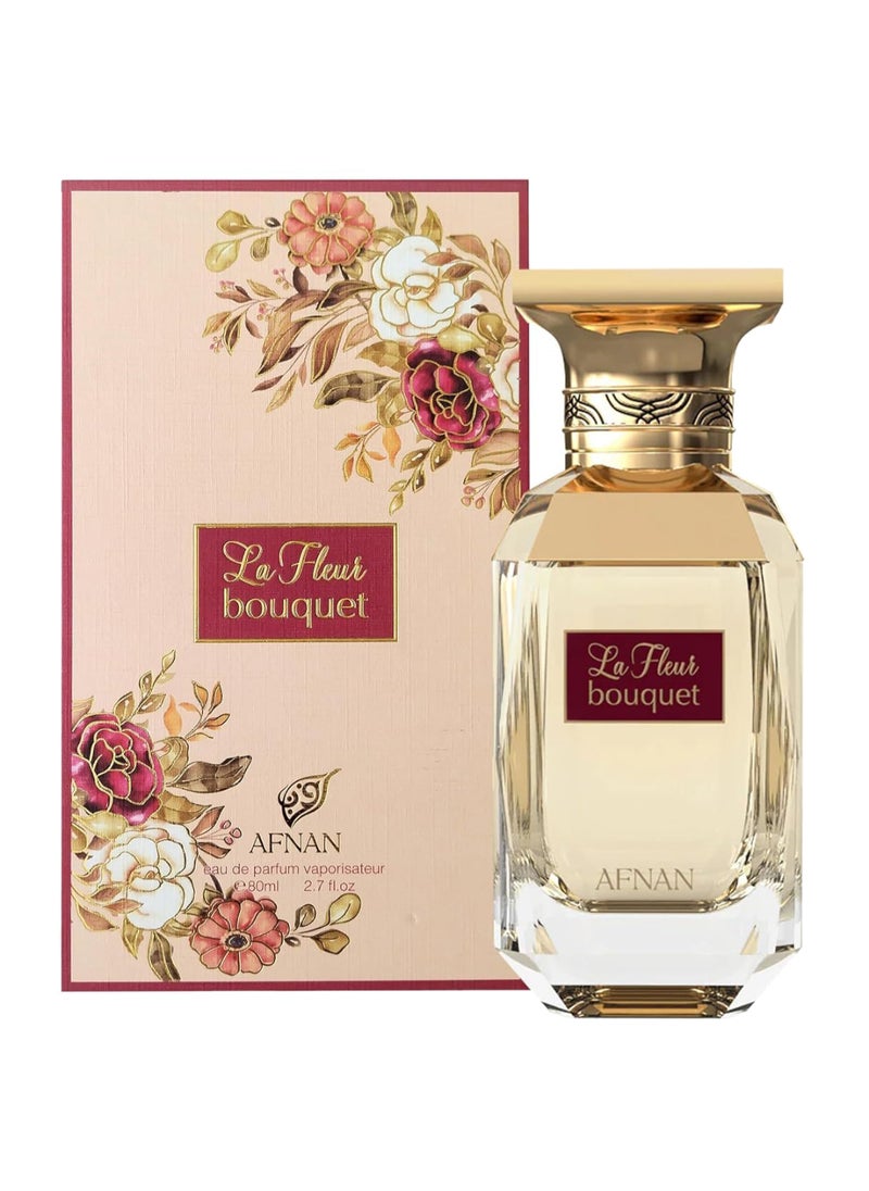 Afnan La Fleur Bouquet Eau De Parfum For Women, 80Ml  - Image 2