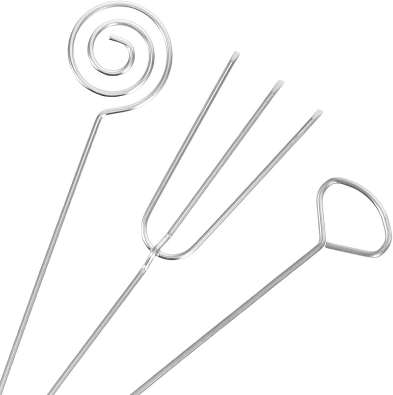 6Pcs Stainless Steel Fondue Forks Set with Dipping Tools for Cheese Chocolate Fruit Dessert Baking Kitchen Use - Image 2