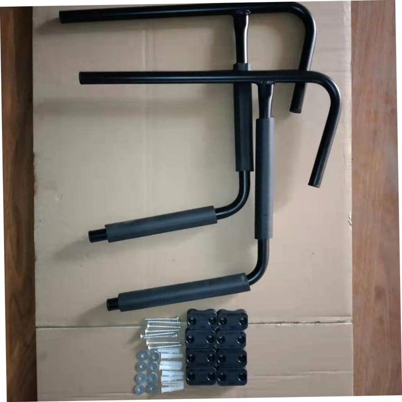 2 Sets Wall Mount Kayak Rack Heavy Duty Folding Canoe Holder for Garage Home Storage - Image 5