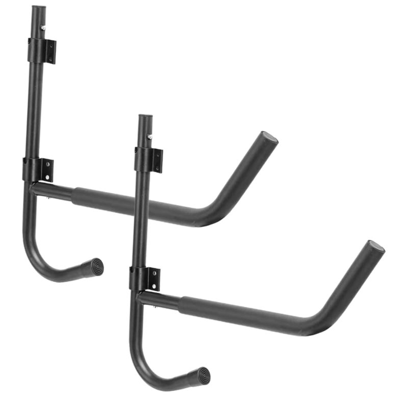2 Sets Wall Mount Kayak Rack Heavy Duty Folding Canoe Holder for Garage Home Storage - Image 2