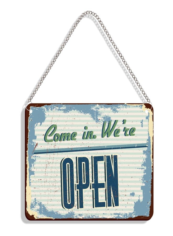 DELWOR Vintage Open Closed Sign Bord For Shop | Door Hangign Decor | Open Closed Board - Image 2