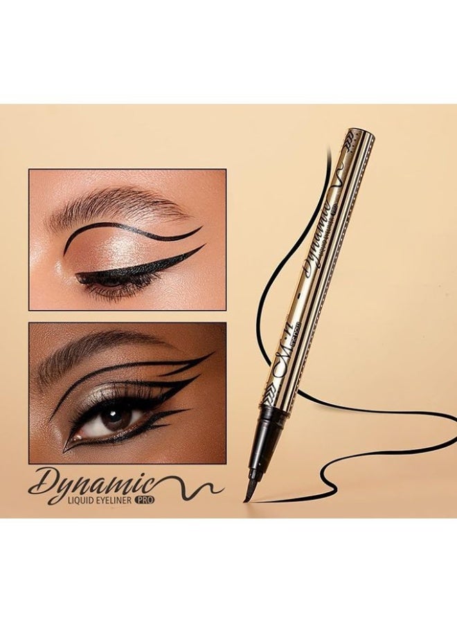 Mn M.N Matte Black Liquid Eyeliner Pencil - Waterproof and Long-Lasting - Image 3