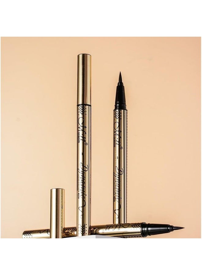 Mn M.N Matte Black Liquid Eyeliner Pencil - Waterproof and Long-Lasting - Image 2