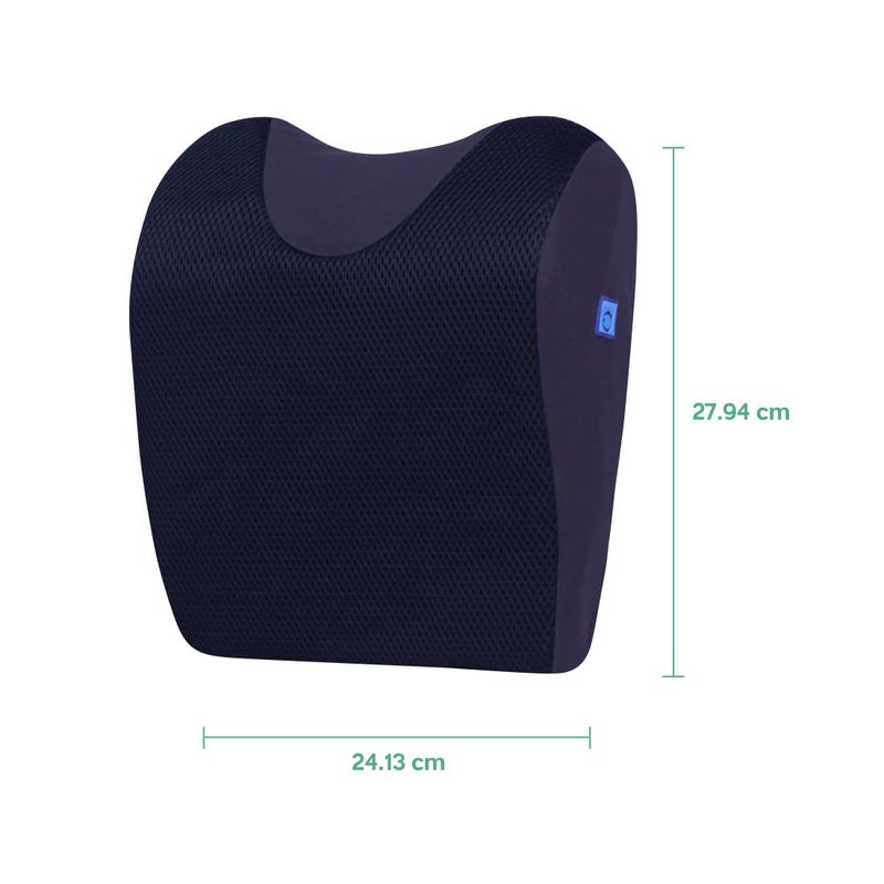 Back Good Car Neck Rest Pillow | 5-Year Warranty | Premium Ortho Designed Memory Foam Neck Support Cushion | Ergonomic Neck & Shoulder Support | Neck & Cervical Pain Relief, Car Seat (Navy Blue) - Image 5