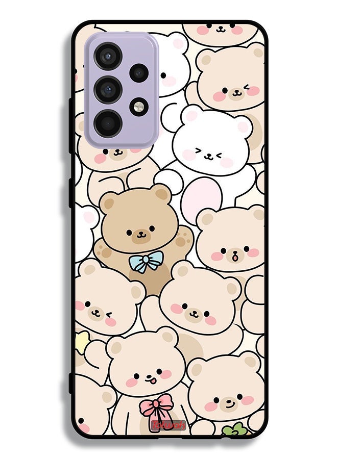 Tolwak Samsung Galaxy A52 4G Protective Case Cover Bears Pattern - Image 1