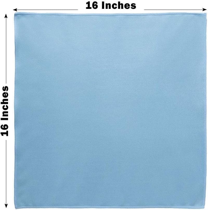 RIO ELFOBAR Microfiber Glass Cleaning Cloths 8 Pack 16 x 16 Streak Free Lint Free Quickly Clean Windows Windshields Mirrors and Stainless Steel - Image 2
