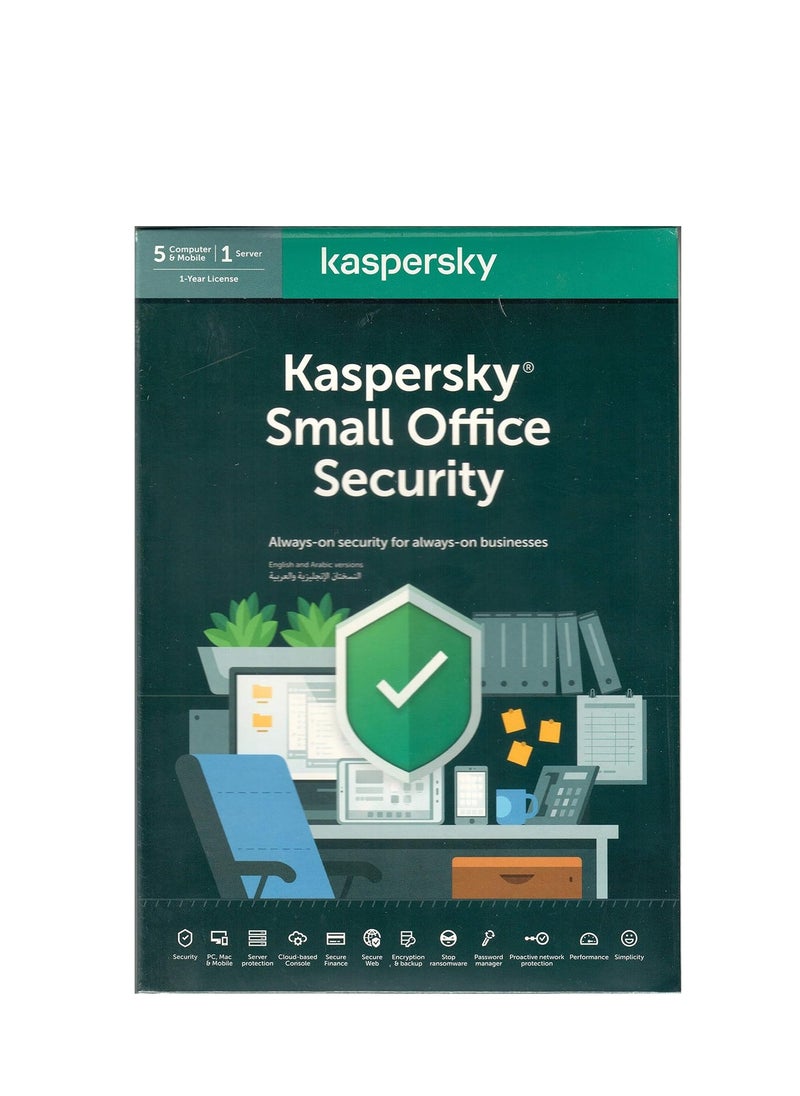 Kaspersky - Kaspersky Small Office Security | 5 Computer, 5 Mobile, 1 Server For 1 Year - Image 1