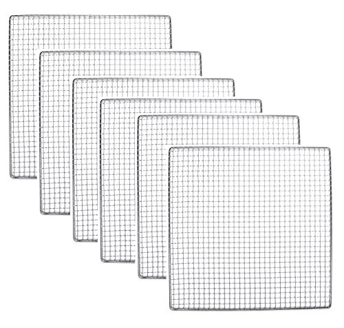 6 Pack Stainless Steel Tray UPGRADE 12 x 13 Compatible With Ivation Compatible With Gourmia Food Dehydrator Drying Replacement Bright Kitchen