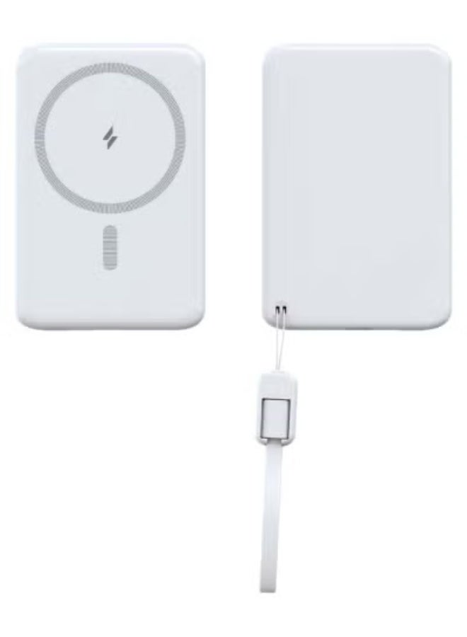 G-Tab MINI50 Magnetic Power Bank 5000mAh – MagSafe Compatible Portable Charger for iPhone, Compact Wireless Fast Charging Battery Pack with Strong Magnetic Hold, Lightweight & Travel-Friendly - Image 2