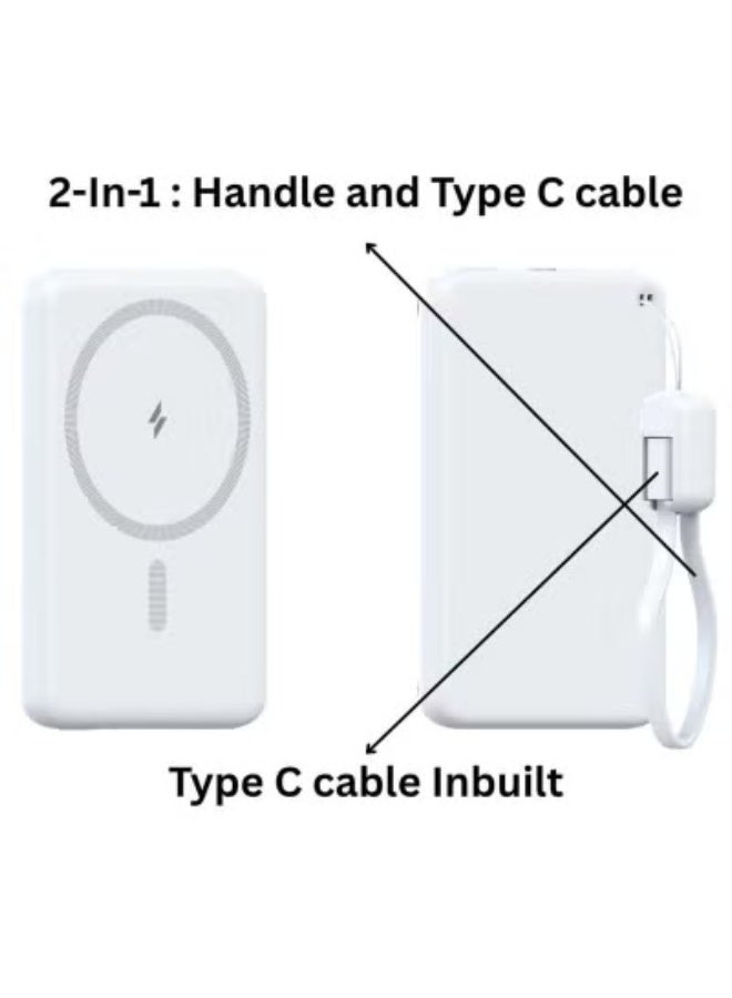 G-Tab MINI50 Magnetic Power Bank 5000mAh – MagSafe Compatible Portable Charger for iPhone, Compact Wireless Fast Charging Battery Pack with Strong Magnetic Hold, Lightweight & Travel-Friendly - Image 3