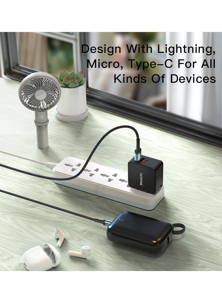 Yesido CA74 2.4A USB to Lightning Charging Cable, Length: 1.2m  - Image 3
