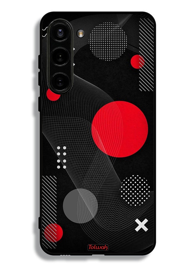 Tolwak Samsung Galaxy S23 Plus 5G Protective Case Cover Round And Cross Shape Pattern - Image 3