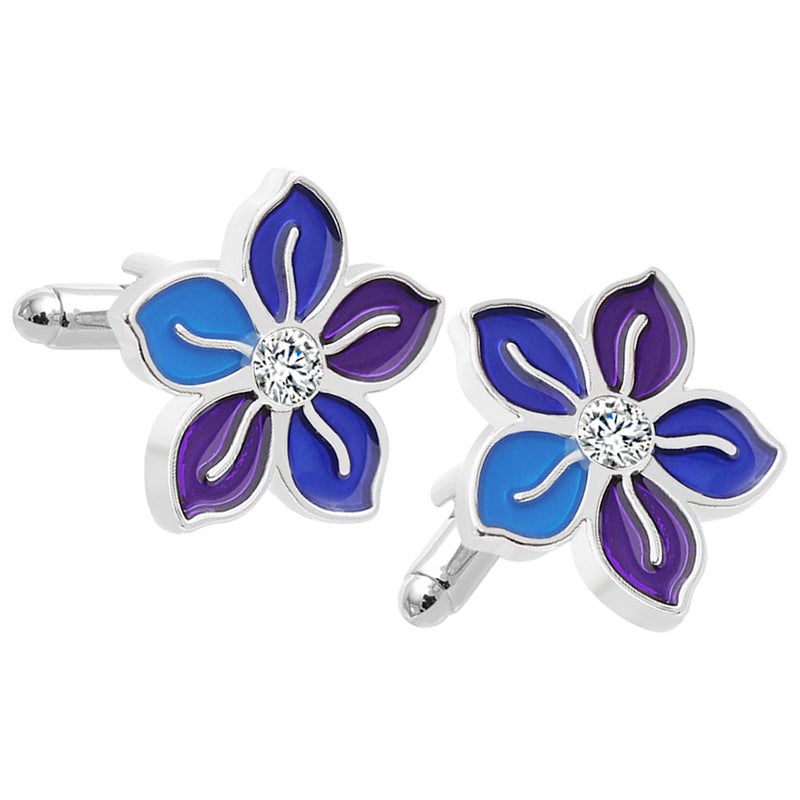 1 pair of Suit Links Metal Men Shirt Flower Business Clothes Decor - Image 4