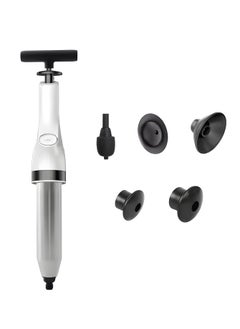 Divik Divik Toilet Sink Bathroom Kitchen Floor Drain Clogged Drain Blaster Plunger High Pressure UnBlocked Plumbing Tool Toilet Bathroom Kitchen Drain Sewer Pipe Dredging Tool 1Pcs  - Image 1