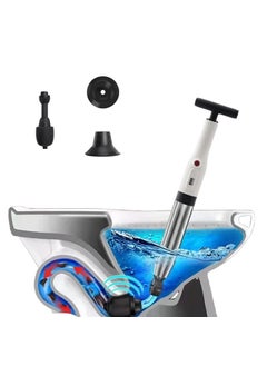 Divik Divik Toilet Sink Bathroom Kitchen Floor Drain Clogged Drain Blaster Plunger High Pressure UnBlocked Plumbing Tool Toilet Bathroom Kitchen Drain Sewer Pipe Dredging Tool 1Pcs  - Image 3