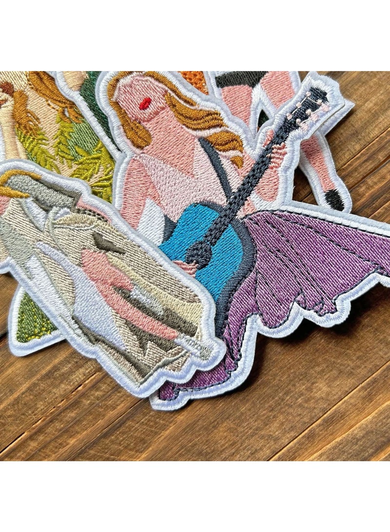 KASTWAVE Iron on Patches, Music Embroidered Patches, 13PCS Embroidered Iron on Patches, for Music Appliques, Kids DIY Crafts, Fashion Jeans, Backpacks, Clothing, Jackets, Hats, Gifts for Music Fans (Concert)  - Image 4