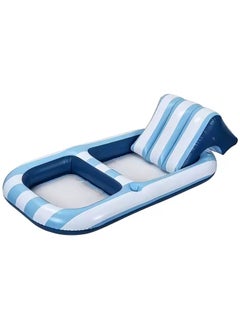 Adventure Lab Adult-Size Pool Float, Luxury Inflatable Lounge Raft with Headrest, Heavy-Duty Pool Float for Adults  - Image 1