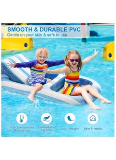 Adventure Lab Adult-Size Pool Float, Luxury Inflatable Lounge Raft with Headrest, Heavy-Duty Pool Float for Adults  - Image 5