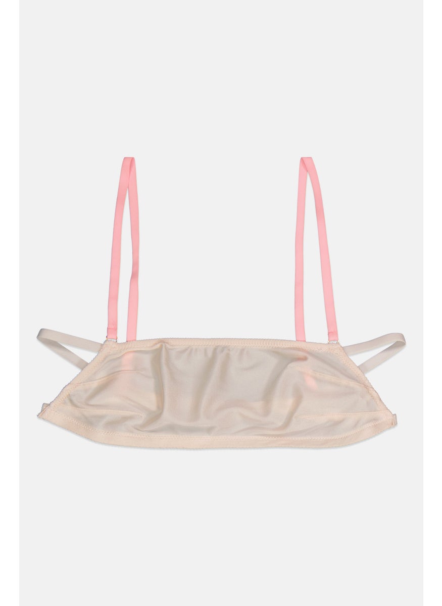 Etam Women Pain Non Padded Bra, Beige  - Image 1