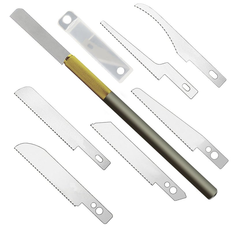 Mini Hand Saw Model MS 106K6F1 with 8pcs Blades for Craft and Tree Pruning - Image 1
