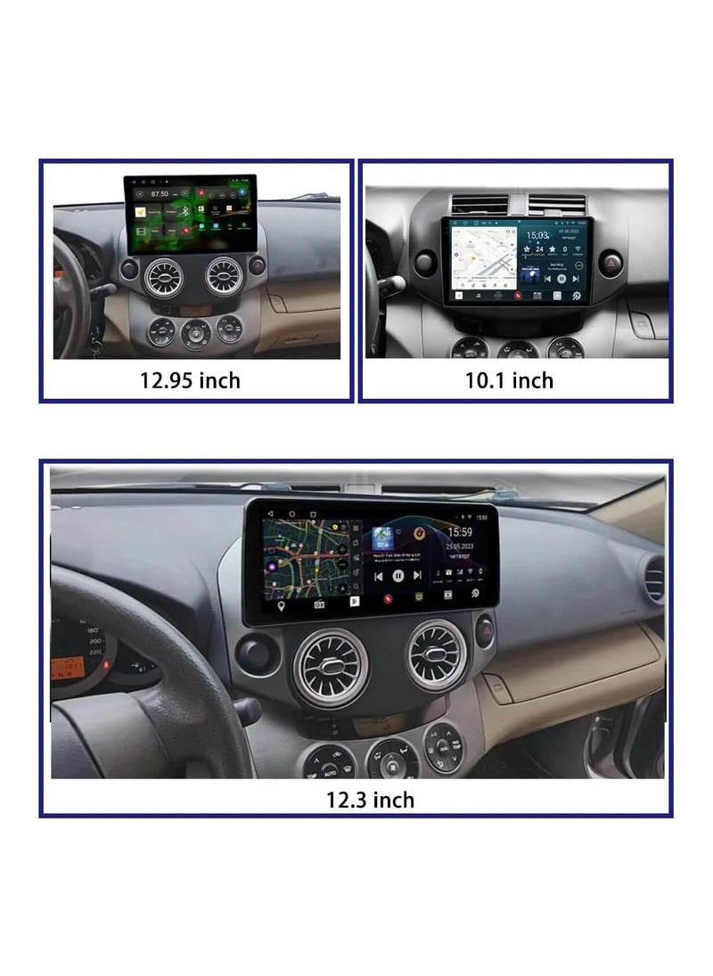 SHEZA STAR - Android Car Stereo 12.3 Inch For Toyota RAV 4 2008 2009 2010 2011 2012 2GB RAM 32GB ROM Support Apple Carplay Android Auto With Complete Frame WiFi USB AHD Camera included - Image 1