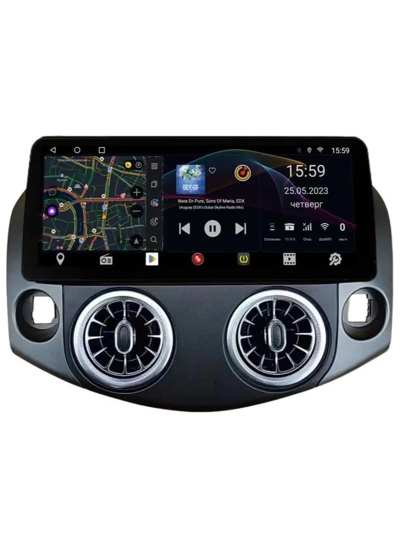 SHEZA STAR - Android Car Stereo 12.3 Inch For Toyota RAV 4 2008 2009 2010 2011 2012 2GB RAM 32GB ROM Support Apple Carplay Android Auto With Complete Frame WiFi USB AHD Camera included - Image 1
