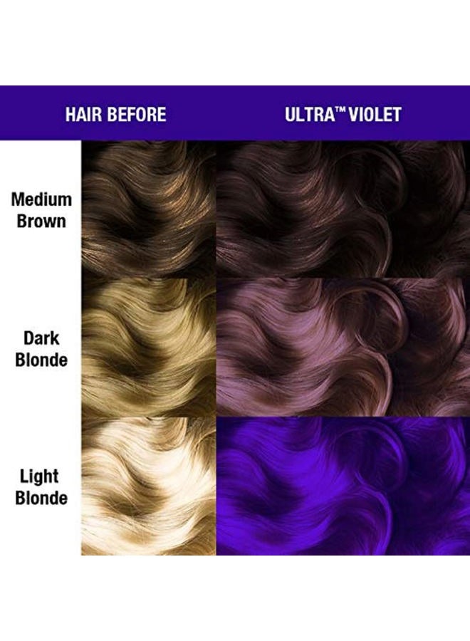 Manic Panic Classic Ultra Violet Semi Permanent Hair Color - Blue-Toned Purple Hair Dye for Women & Men That Lasts 4-6 Weeks - Vegan, Ammonia & Cruelty-Free - Create & Mix Custom Shades (4oz) - Image 5