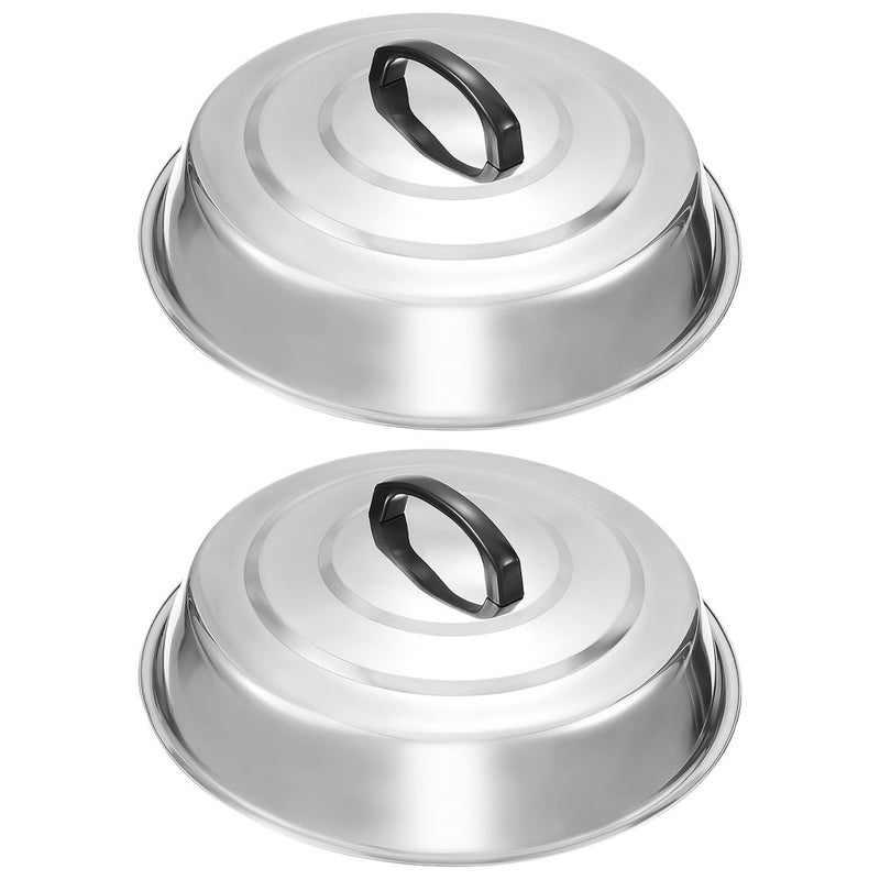 Universal Lid for Kitchen Pots, Durable Stainless Steel Pan Cover with Anti-hot Handle - Image 1