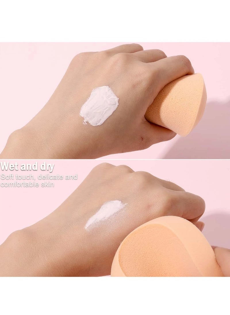 KHAJUL - 12-Piece Big Round Makeup Sponges Is Suitable for Eye Foundation, Blush Application, Forehead and Cheeks, Large Area of Makeup, Soft and Thick, Fast Makeup, Dry and Wet (Two Color) - Image 1