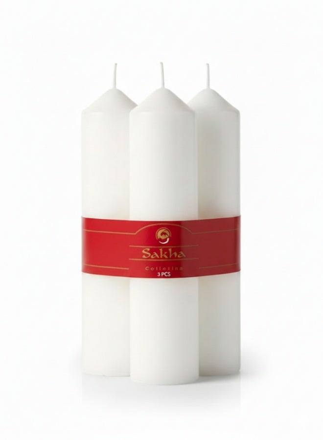 Feelings Pillar Candle 5X1.5Inch 3Pc - Image 1
