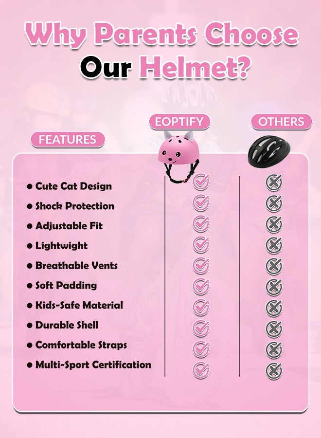 Eoptify Kids Bike Helmet (PINK) - Image 5