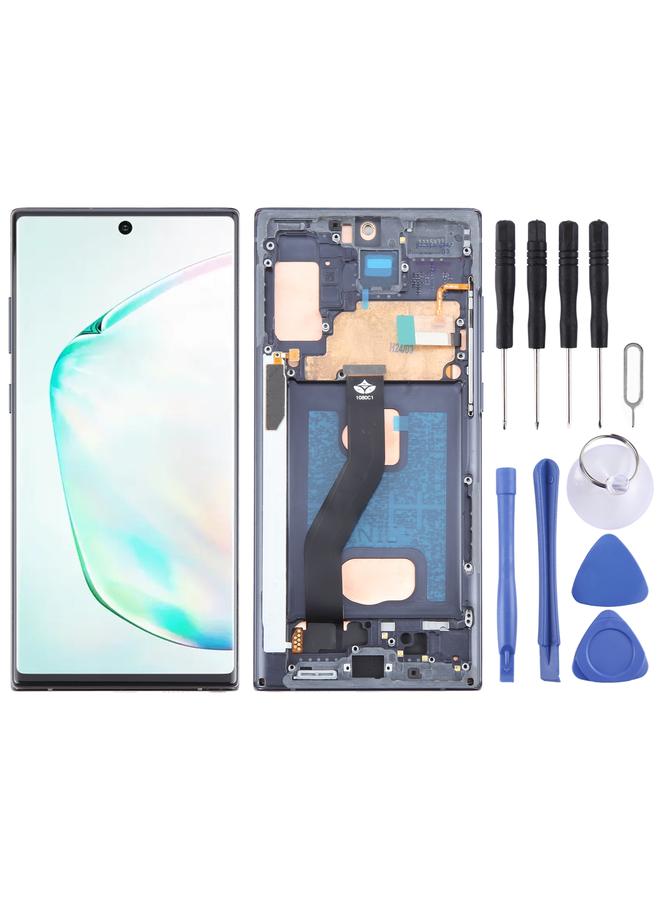 Replacement For Samsung Galaxy Note10+ SM-N975F TFT Material LCD Screen Digitizer Full Assembly with Frame, Not Supporting Fingerprint Identification Black - Image 1