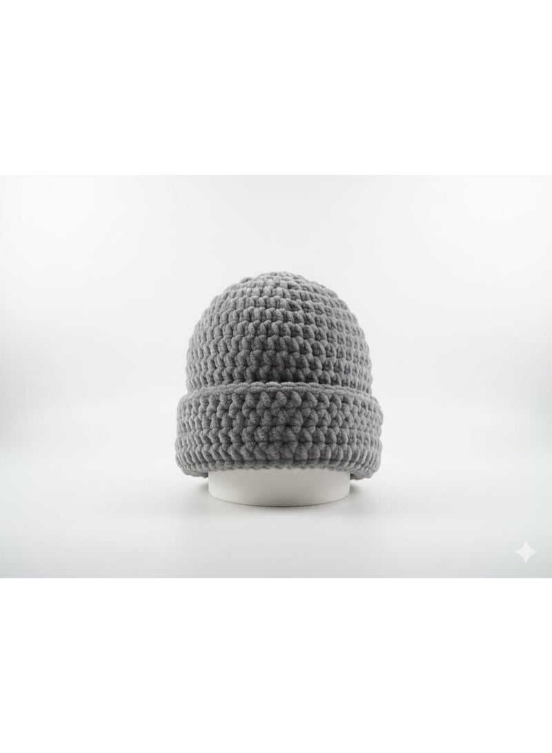 CROCHKA unisex Winter Chunky Knit Beanie Hat - Soft Crochet Warm Skull Cap