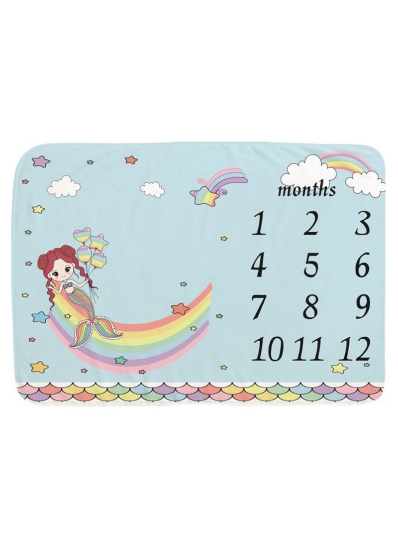 Monthly Milestone Baby Blanket