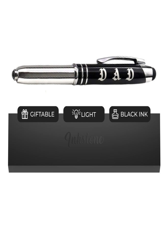 Inkstone DAD Engraved Multi-function Luxury Gift Pen with Flashlight, Touch Stylus, and Writing Tip - Father's Day Christmas Birthday Gift Idea for Dad from Son Daughter - Image 1