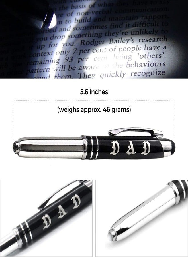 Inkstone DAD Engraved Multi-function Luxury Gift Pen with Flashlight, Touch Stylus, and Writing Tip - Father's Day Christmas Birthday Gift Idea for Dad from Son Daughter - Image 4