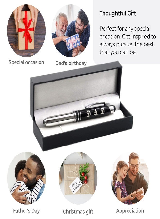 Inkstone DAD Engraved Multi-function Luxury Gift Pen with Flashlight, Touch Stylus, and Writing Tip - Father's Day Christmas Birthday Gift Idea for Dad from Son Daughter - Image 3