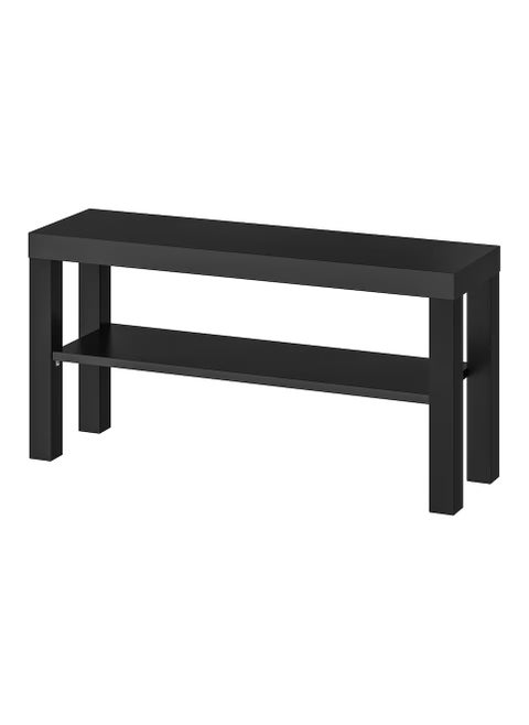 Tv Bench - Tv Stand - Tv Table Black (Particleboard & Fibreboard) 90x26x45 cm