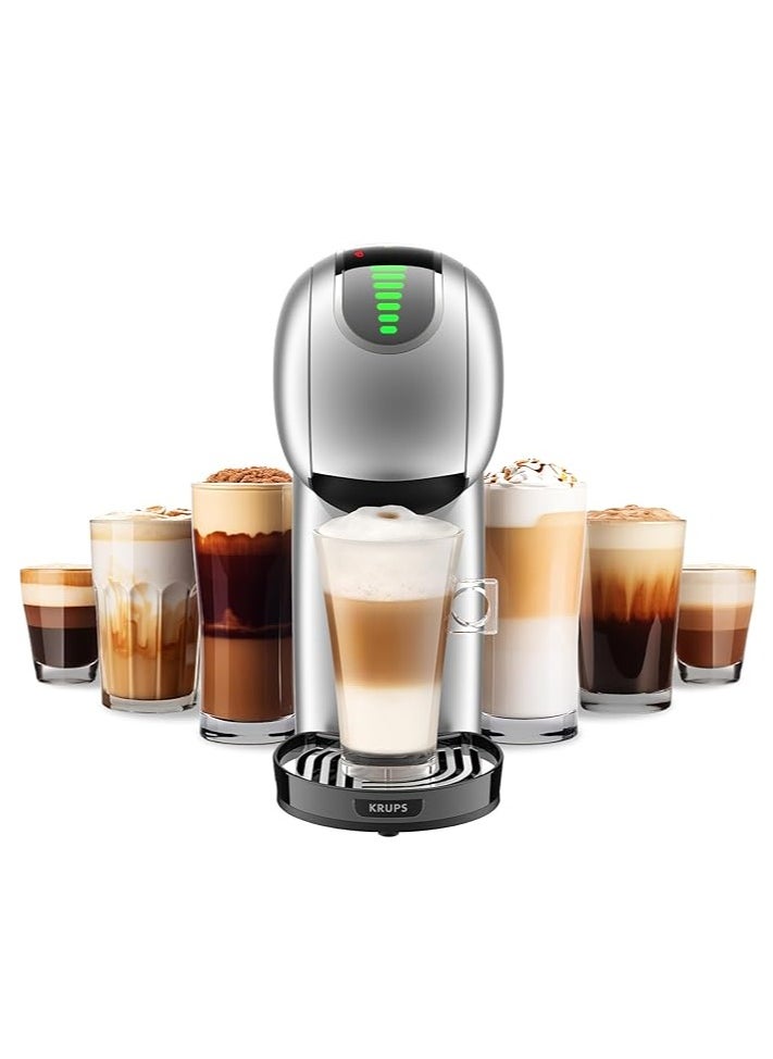 كروبس - كروبس دولتشي غوستو جينيو S تاتش فضي KP440EMX ماكينة قهوة، شاشة تعمل باللمس - Image 1