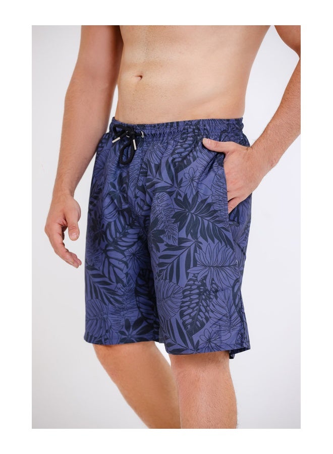 WHITE RABBIT Printed swim shorts with side pockets - Image 2