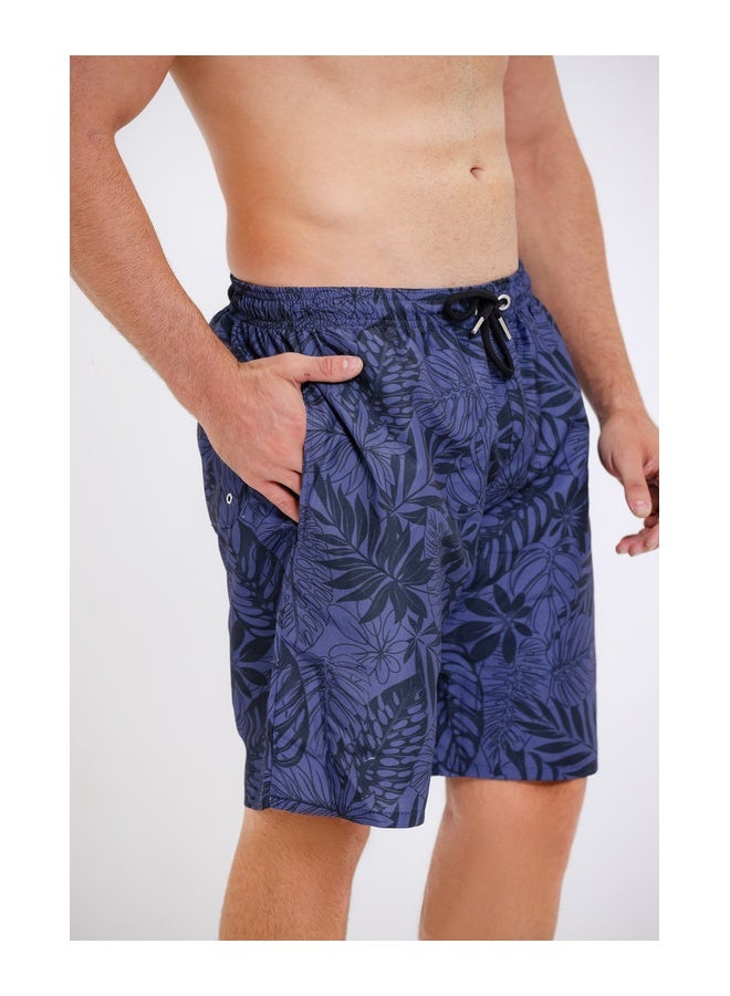 WHITE RABBIT Printed swim shorts with side pockets - Image 4
