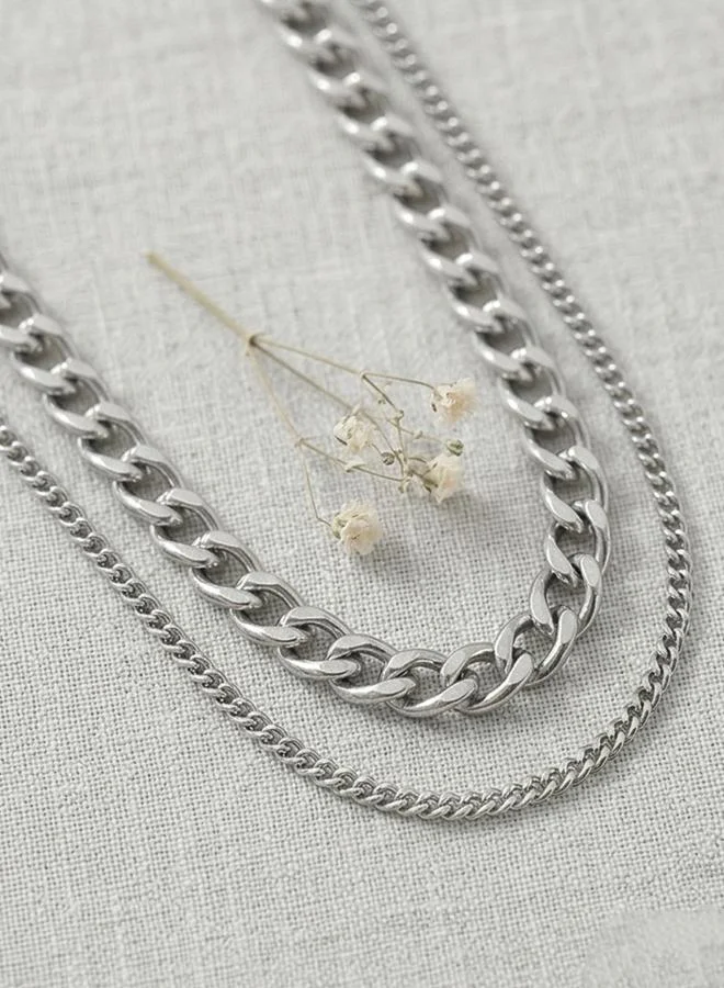 تايك تو Set of 2 - Cuban Chain Anklet