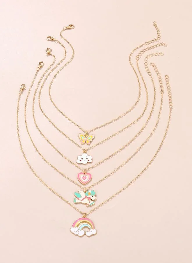 تايك تو طقم قلادات بدلاية 5 قطع