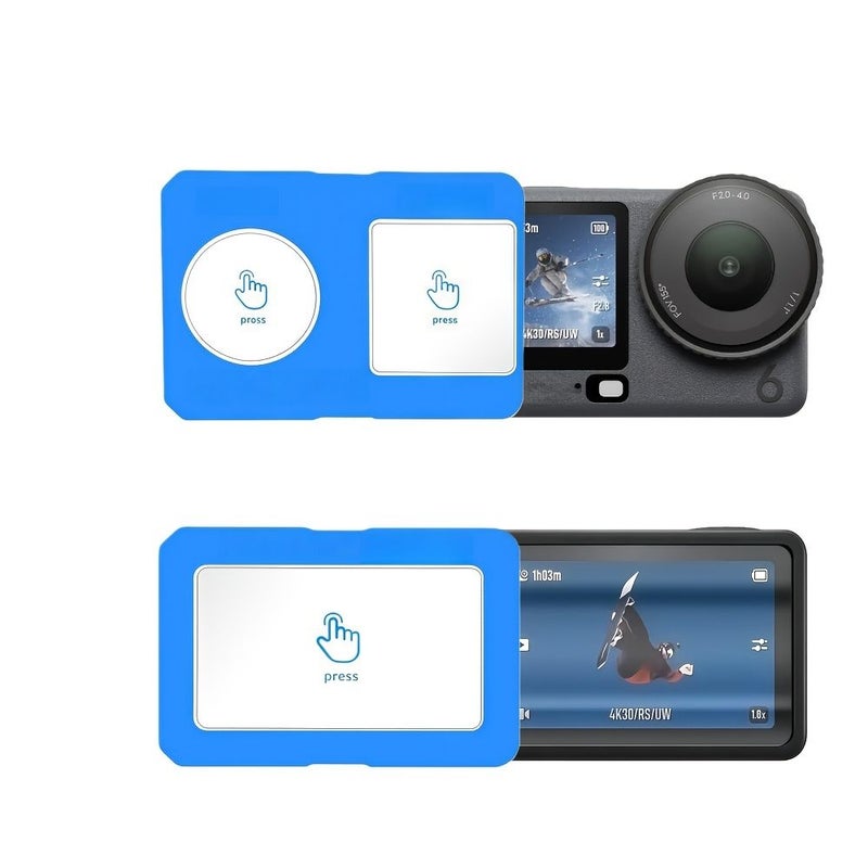 واقي شاشة زجاجي مقسى لكاميرا Osmo Action 6 مع مجموعة محاذاة للتثبيت السهل، بصلابة 9H مقاوم للخدش، فائق الوضوح، مع عدسة أمامية وخلفية مشمولة، قطعة واحدة. - Image 5
