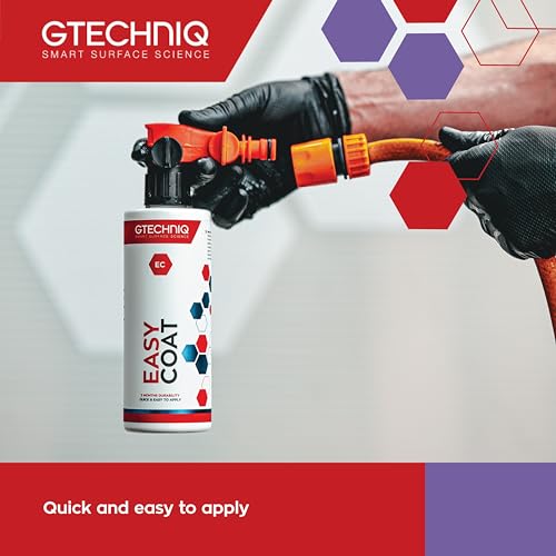 Gtechniq - Easy Coat Kit - Up to 3 Months of Durability; Quick & Easy to Apply; Coating Safe; Apply to Auto Paint or Glass Surfaces; Protect from UV Rays, Chemicals, Weather, Dirt (500 milliliters) - Image 2