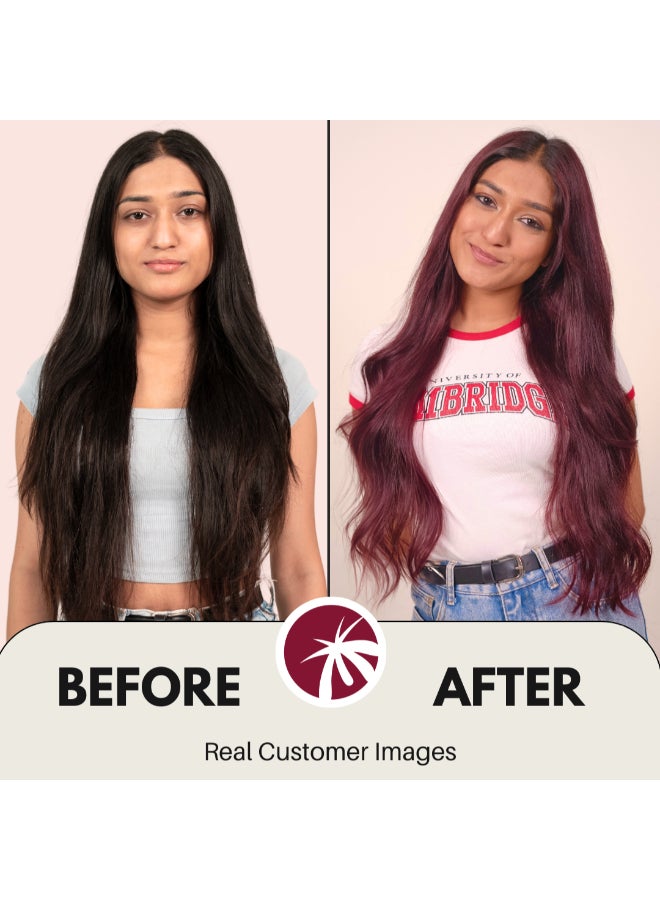 Paradyes No Bleach Ruby Rush Glossy Hair Tint, Ammonia-Free Formula For Natural Black Hair, Visible On Natural Black Hair, Includes Anti-Fade Conditioner For Long-Lasting Shine, 1 Count - Image 4