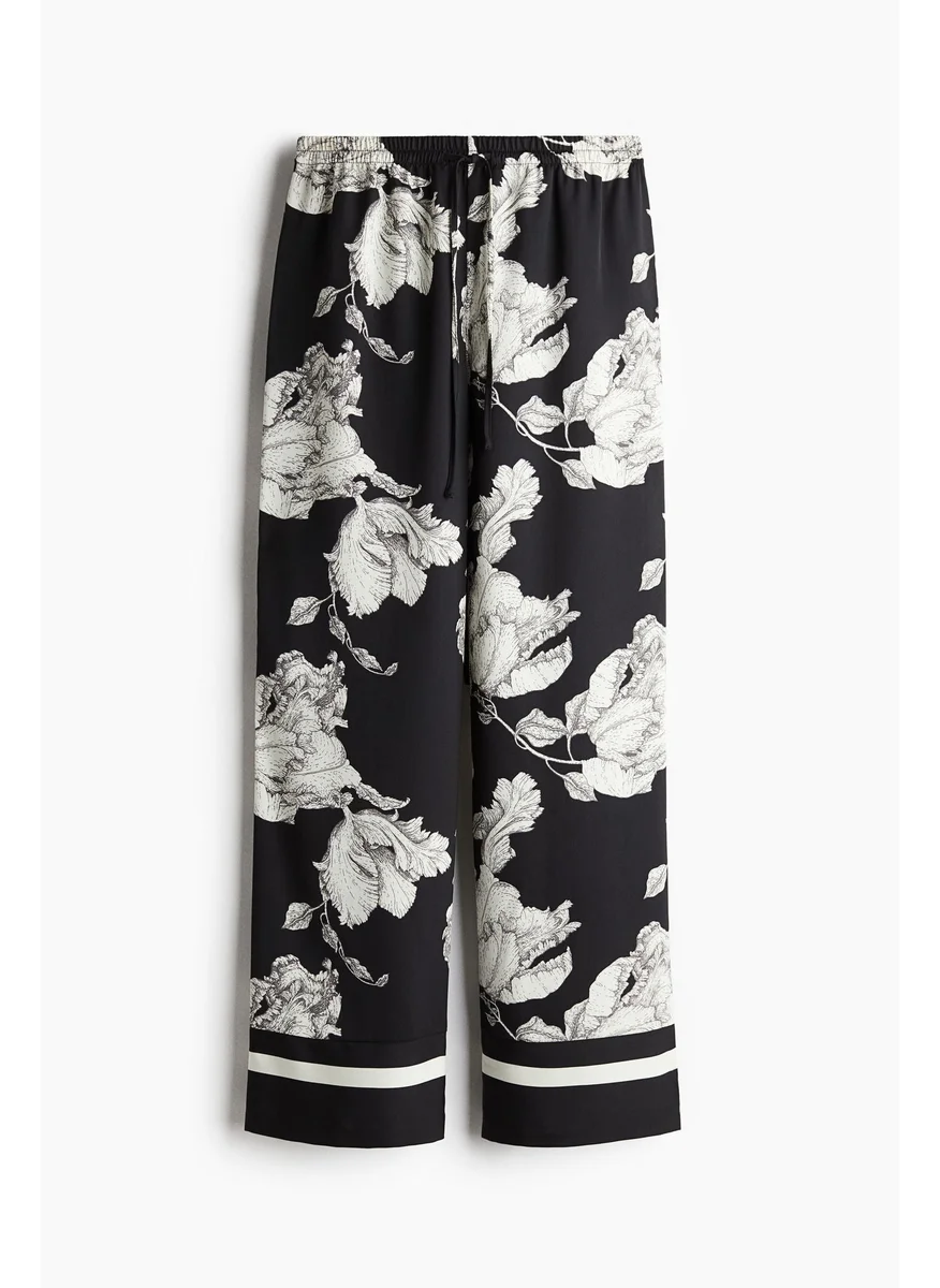 H&M Drawstring Twill Trousers