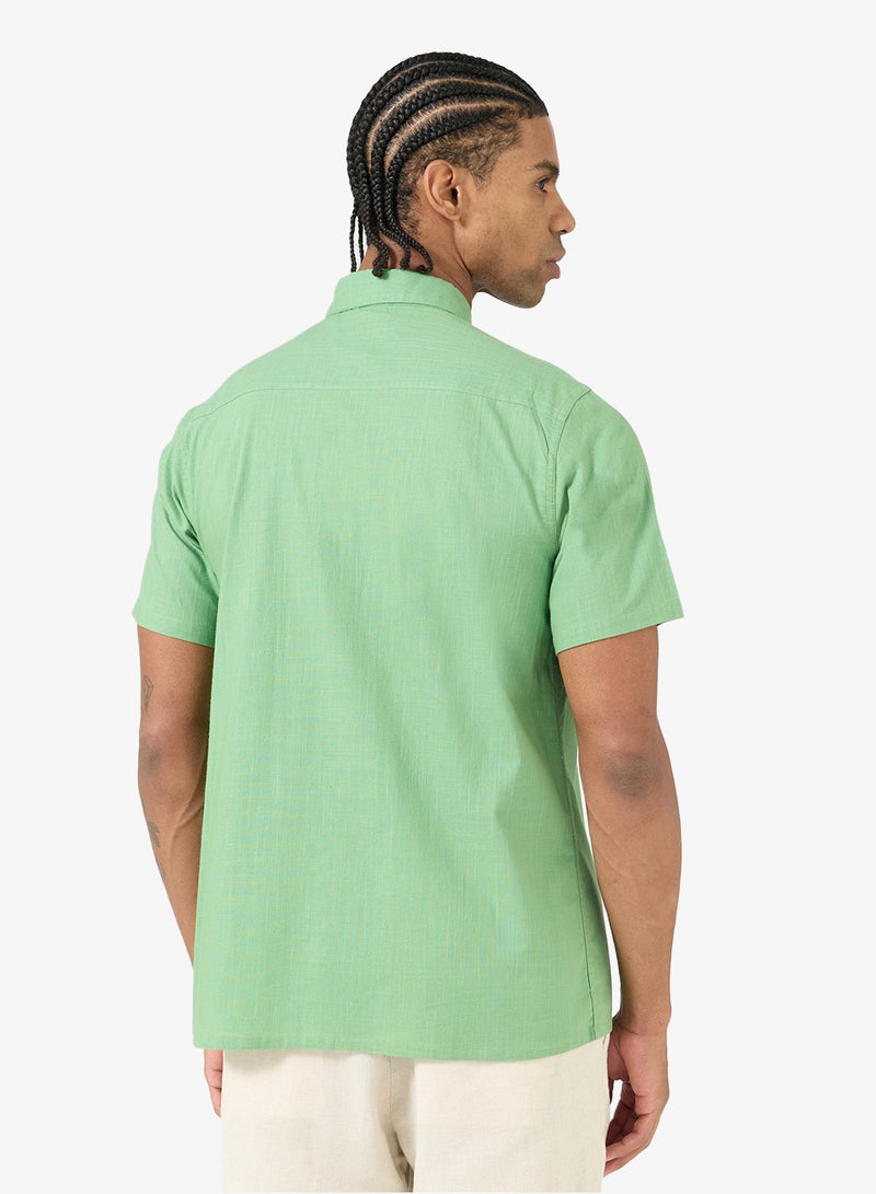 سفنتي فايف قميص كلاسيكي بقصة عادية - Image 2