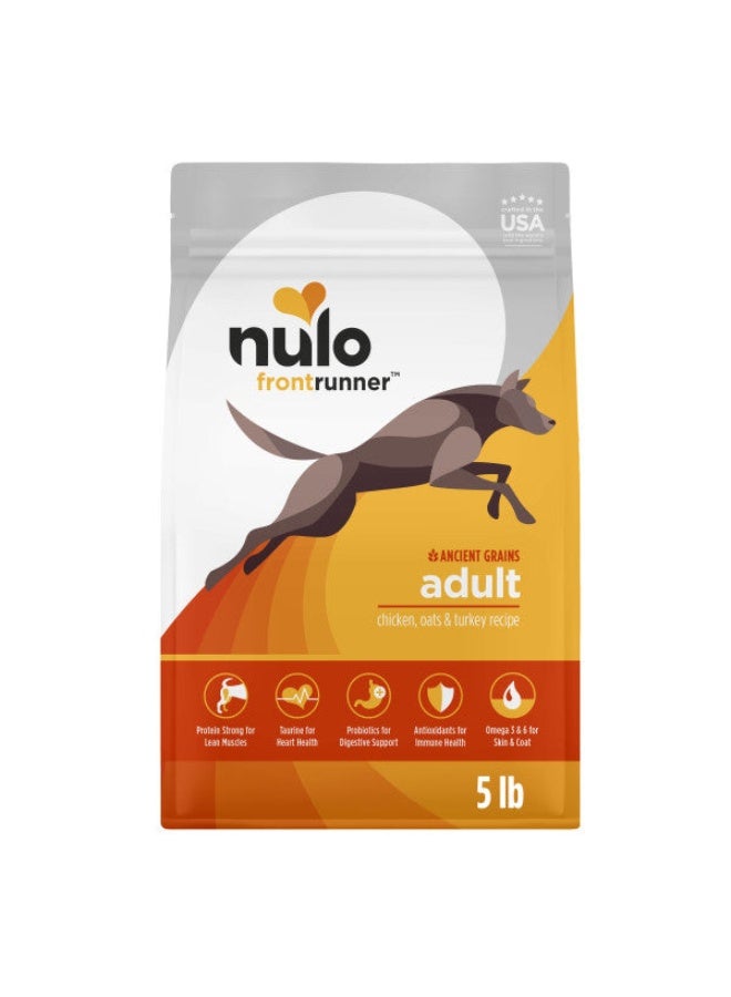Nulo Frontrunner Premium Chicken, Oats & Turkey with Patented BC30 Probiotics Dry Dog Food 2.27kg - Image 1