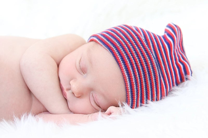 Nurses Choice Baby Boy Hat & Mitten Set â€“ Multi-Color, Soft Breathable Fabric, Anti-Scratch Mittens - Image 3